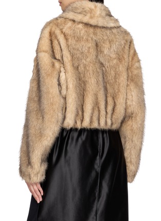背面 - 点击放大 - NANA JACQUELINE - Jessica's Favourite Cropped Faux Fur Coat