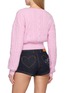 背面 - 点击放大 - NANA JACQUELINE - Crewneck Heart Cable Knit Sweater