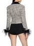 背面 - 点击放大 - NANA JACQUELINE - Double Breasted Feather Cuff Tweed Jacket