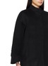 细节 - 点击放大 - NANA JACQUELINE - Fur Trim Belted Double Faced Wool Cape Coat