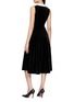 背面 - 点击放大 - NANA JACQUELINE - Sleeveless Crystal Bow Detail Velvet Midi Dress