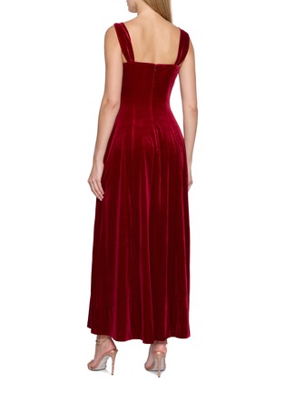 背面 - 点击放大 - NANA JACQUELINE - Sleeveless A-Line Velvet Mini Dress