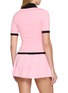 背面 - 点击放大 - NANA JACQUELINE - Contrast Trim Embroidered Knit Polo Top