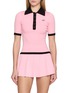 首图 - 点击放大 - NANA JACQUELINE - Contrast Trim Embroidered Knit Polo Top