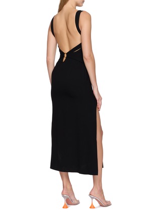 背面 - 点击放大 - NANA JACQUELINE - Backless Wide Strap Long Dress