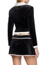 背面 - 点击放大 - NANA JACQUELINE - Single Breasted Bow Detail Colour Block Velvet Blazer