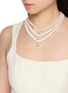 正面 -点击放大 - NANA JACQUELINE - Multi-Strand Pearl Crystal Choker