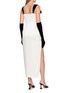 背面 - 点击放大 - NANA JACQUELINE - Velvet Bow Draped Neck Satin Dress