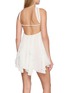 背面 - 点击放大 - NANA JACQUELINE - Halter Neck Open Back Ruffle Mini Dress