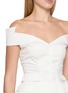  - NANA JACQUELINE - Off Shoulder Button Front Cropped Top