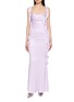 首图 - 点击放大 - NANA JACQUELINE - Ruffle Trim Backless Maxi Dress