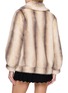 背面 - 点击放大 - NANA JACQUELINE - Striped Shawl Collar Fur Coat