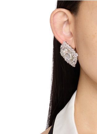 正面 -点击放大 - NANA JACQUELINE - Cushion-Cut Crystal Stud Earrings