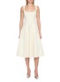 背面 - 点击放大 - NANA JACQUELINE - Sleeveless Lace Trim Cutout Tank Midi Dress