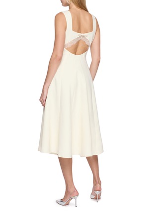模特儿示范图 - 点击放大 - NANA JACQUELINE - Sleeveless Lace Trim Cutout Tank Midi Dress