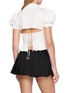 背面 - 点击放大 - NANA JACQUELINE - Back Tie Lace Trim Cropped Shirt