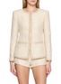 首图 - 点击放大 - NANA JACQUELINE - Glitter Ribbon Trim Knit Jacket