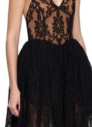  - NANA JACQUELINE - Sleeveless Halter Neck Lace Evening Gown