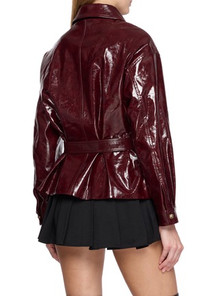 背面 - 点击放大 - NANA JACQUELINE - Cropped Belted Leather Jacket