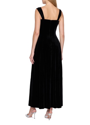 背面 - 点击放大 - NANA JACQUELINE - Sleeveless A-Line Velvet Mini Dress