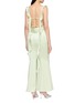 背面 - 点击放大 - NANA JACQUELINE - Ruffle Trim Backless Maxi Dress