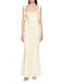 首图 - 点击放大 - NANA JACQUELINE - Ruffle Trim Backless Maxi Dress