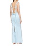 背面 - 点击放大 - NANA JACQUELINE - Ruffle Trim Backless Maxi Dress