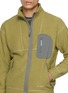  - AND WANDER - Stand Collar Contrast Trim Jacket