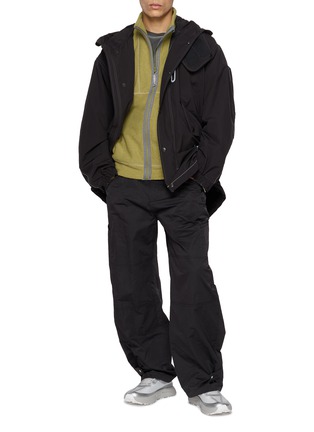 模特儿示范图 - 点击放大 - AND WANDER - Stand Collar Contrast Trim Jacket
