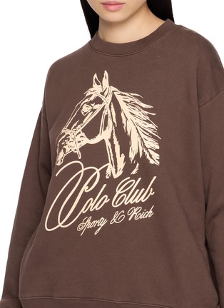  - SPORTY & RICH - HORSE POLO CLUB 印花长袖上衣