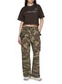 模特儿示范图 - 点击放大 - AND WANDER - Reflective Logo Cropped T-Shirt