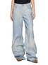 首图 - 点击放大 - ERMANNO SCERVINO - Embroidered Cut Out Baggy Light Wash Jeans