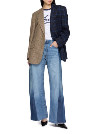 模特儿示范图 - 点击放大 - E.L.V. DENIM - Jamie Check Blazer