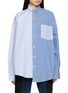 首图 - 点击放大 - E.L.V. DENIM - Mina Stripe Cotton Shirt