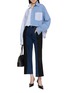 模特儿示范图 - 点击放大 - E.L.V. DENIM - Mina Stripe Cotton Shirt