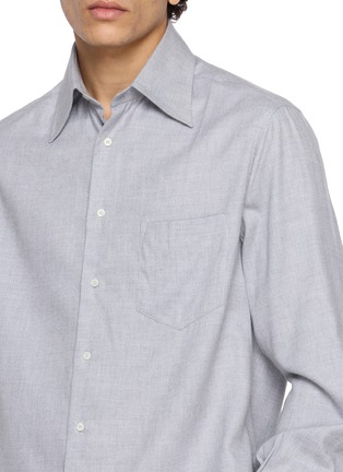  - BRUNELLO CUCINELLI - 法兰绒纽扣衬衫