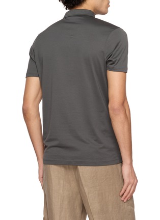 背面 - 点击放大 - SUNSPEL - Short Sleeve Jersey Polo Shirt