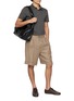 模特儿示范图 - 点击放大 - SUNSPEL - Short Sleeve Jersey Polo Shirt