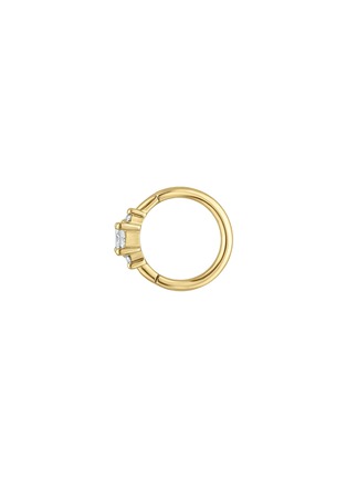 细节 - 点击放大 - MARIA TASH - Princess 18K Gold Diamond  Hoop Earring