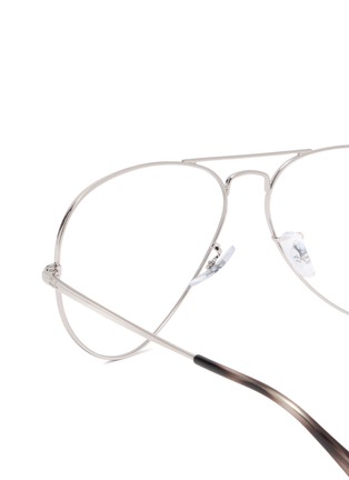 细节 - 点击放大 - RAY-BAN - Metal Aviator Optical Glasses