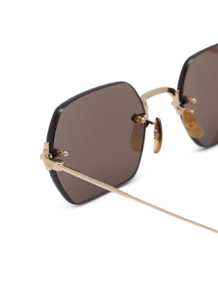 细节 - 点击放大 - OLIVER PEOPLES - Titanium Rectangular Sunglasses