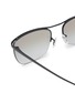 细节 - 点击放大 - OLIVER PEOPLES - Titanium Rectangular Sunglasses
