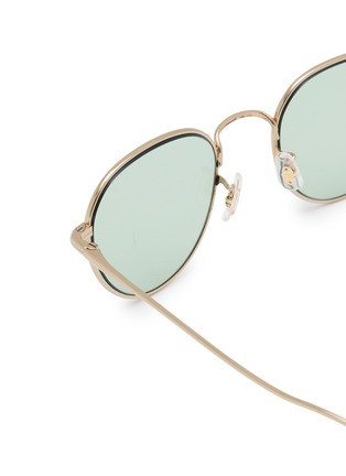 细节 - 点击放大 - OLIVER PEOPLES - Titanium Round Sunglasses