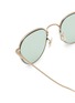 细节 - 点击放大 - OLIVER PEOPLES - Titanium Round Sunglasses