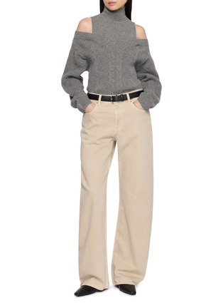 模特儿示范图 - 点击放大 - HELMUT LANG - Bootcut Light Wash Jeans