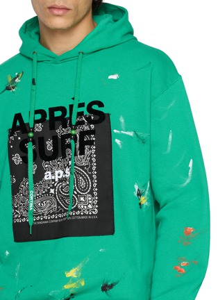  - APRÈS SURF A.P.S. - Scoiattolo Paint Effect Bandana Patch Hoodie