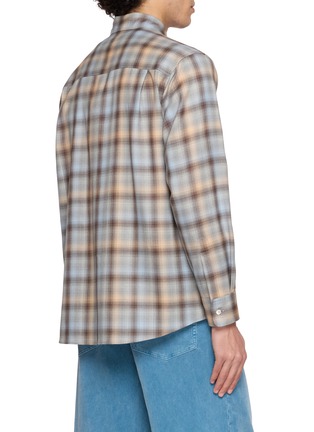 背面 - 点击放大 - AURALEE - Chequered Lightweight Wool Shirt