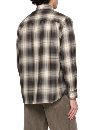 背面 - 点击放大 - AURALEE - Chequered Lightweight Wool Shirt