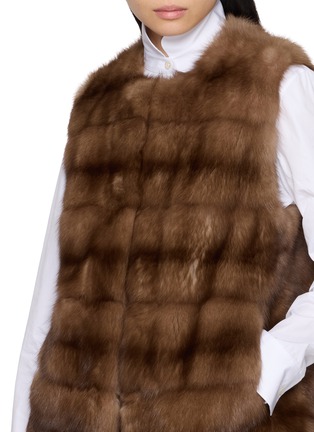  - KRUF - Round Neck Sable Fur Vest