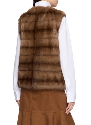 背面 - 点击放大 - KRUF - Round Neck Sable Fur Vest